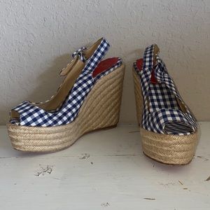 Christian Louboutin checked espadrilles